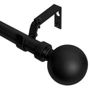 Meriville 1" Ball Single Window Treatment Curtain Rod, 48" to 84", Black - Like New