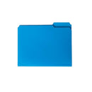 SMEAD POLY FILE FOLDER 1/3-CUT TAB LETTER SIZE BLUE 24 PER BOX 10503 - BLUE - Brand New