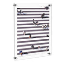 NIUBEE Clear Acrylic Wall Mount Floating Frameless Picture Frame Up to 16x20 - Like New