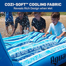 AQUA LEISURE AQUA ULTRA-COMFORT FLOATING POOL CHAIR & RAFT WITH PILLOW - BLUE - Like New