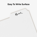 SMEAD 3-RING BINDER INDEX DIVIDERS, 5-TAB, 11" X 8 1/2", WHITE, PACK OF 20 SETS - Brand New