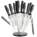 Gibson Soho Lounge 16 Piece Stainless Steel Kitchen Knife Set - Black Like New