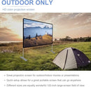 Projector Screen with Stand 120 inch 16:9 HD 4K Outdoor Indoor Projection Screen - Like New