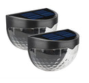 COCOSTOR SOLAR HALF ROUND WALL LIGHT OUTDOOR WATERPROOF WALL LANTERNS - BLACK - Like New