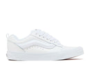 VANS KNU SKOOL LEATHER TRUE WHITE SIZE: MEN 8 WOMEN 9.5 - WHITE - Like New