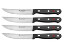 WÜSTHOF 4 PIECE GOURMET STEAK KNIFE SET BLACK 1125060403 - Like New