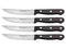 WÜSTHOF 4 PIECE GOURMET STEAK KNIFE SET BLACK 1125060403 - Like New