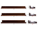 B091FFS83F AZSKY Espresso Floating Picture Shelves 24inch Denver Modern - Brown - Brand New