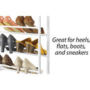 WHITMOR OVER THE DOOR SHOE RACK, 36 PAIR - WHITE - Like New