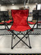 TREK OUTDOOR LIVING SOLUTIONS HEAVY DUTY FOLDABLE CAMPING CHAIR - RED - Brand New