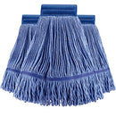 (3 Pack) Mop Head Replacement, Cotton Looped End String, Robot Mop Heads - Blu - Brand New
