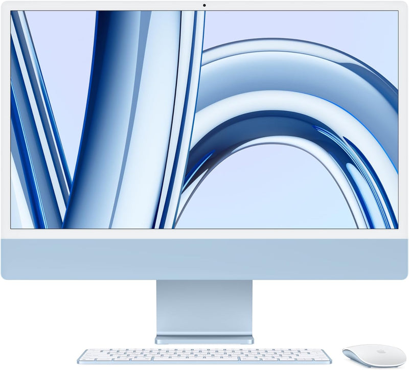 Apple iMac 24" 4480 x 2520 APPLE M3 8-CORE CPU 8GB 512GB SSD 8-CORE GPU - BLUE Like New