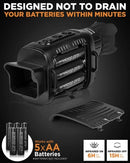 CREATIVE XP NIGHT VISION MONOCULAR HUNTING SURVEILLANCE W/CARD READER BLACK - Like New