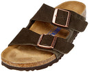 0951311 Birkenstock Arizona Soft Footbed Mocha Suede Regular Width EU 37 - Like New