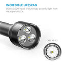 ANKER BOLDER ULTRA-BRIGHT TACTICAL FLASHLIGHT 1300 LUMENS RECHARGEABLE - BLACK - Like New