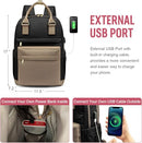 Makes Large Travel Backpack Women Men,Carry On Hiking Waterproof - Khaki/Black - Like New