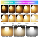 YOCHOICE 4-PACK E12 RECHARGEABLE BATTERY OPERATED LIGHT BULB - Scratch & Dent