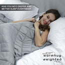 WarmHug Weighted Blanket King Size 30 lbs 86" x 92" for Couples Adults - Grey - Brand New