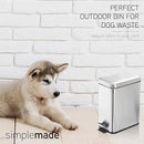 SIMPLEMADE Rectangle Step Trash Can - 5 Liter / 1.3 Gallon - Small with Lid - Like New