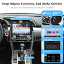 DASAITA 9 CAR RADIO HONDA CIVIC 2016-2021, ANDROID 13, WIRELESS - BLACK/SILVER - Like New