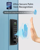 Philips 5000 Palm Vein WiFi Smart Deadbolt Deadlock - 2-in-1 Doorbell - BLK - Like New