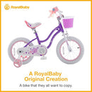 RoyalBaby Girls Bike Classic & EZ Kids Bike Balance and Pedal Bicycle - Amethyst - Like New