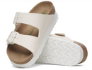 BIRKENSTOCK WOMEN'S ARIZONA FLEX PLATFORM - SIZE: WOMEN 5 - EGGSHELL - Like New