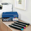 BROTHER GENUINE STANDARD-YIELD TONER CARTRIDGE FOUR PACK TN223 4PK - Black/Cyan - Brand New