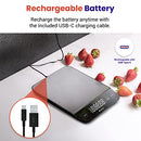 ETEKCITY DIGITAL FOOD KITCHEN SCALE 304 STAINLESS STEEL-SILVER 22LB EKS-L221-SUS - Like New