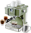 Neretva 15 Bar Espresso Coffee Machine Milk Frother PE3690U - Light Green - Like New