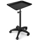 DAMGOLOZA Salon Tray Cart on Wheels Height Adjustable Trolley Cart - Black - Brand New