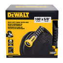 DEWALT HEAVY-DUTY PROFESSIONAL GRADE FABRIC HOSE 100FT - BLACK - Like New