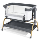 ANBEL 3 IN 1 BABY BASSINET BEDSIDE BASSINET FOR BABY - GRAY - Brand New