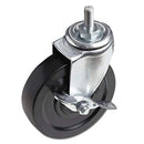 Alera ALE Optional Casters For Wire Shelving, 125 lbs./Caster, Black (Set of 4) - Brand New