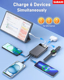 SABANI PORTABLE CHARGER 35000MAH 22.5W FAST CHARGING BATTERY PACK - BLACK - Like New