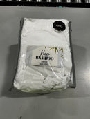 KING BAMBOO COMFORT DEEP POCKET LUXURY KING SHEET SET 4PC, SIZE KING - WHITE - Like New