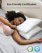 SKG Feather Adjustable Cervical Neck Bed Pillow - White - Like New