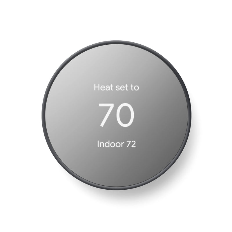 GOOGLE NEST SMART PROGRAMMABLE WIFI THERMOSTAT CHARCOAL - Brand New