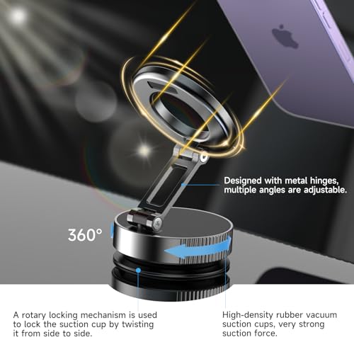 JLKRVEW DASHBOARDS 360° SUCTION PHONE MOUNT MAGNET/HOLDER - - Scratch & Dent