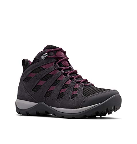 1865321 Columbia Women's Redmond V2 Mid Waterproof Hiking Boot Black Cherry 10 - Like New