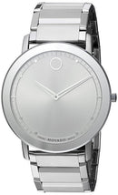 MOVADO SWISS QUARTZ STAINLESS STEEL CASUAL WATCH - Silver-Toned - Like New