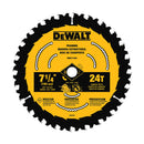 DEWALT CIRCULAR SAW BLADE 7 1/4 INCH 24 TOOTH WOOD CUTTING DWA171424B10 10 COUNT - Like New