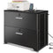 AODK FILE CABINET WITH CHARGING STATION - 2 DRAWER LEGAL/LETTER/A4 - BLACK - Like New
