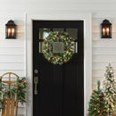 National Tree Company 24in Pre-Lit Crestwood Spruce Christmas Wreath - Green - Brand New