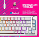 Cooler Master Wireless 2.4GHz Keyboard Silver/White - Scratch & Dent