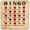 Regal Bingo Bulk Bingo Cards with Sliding Windows - 100 Pack, Woodgrain - Brand New