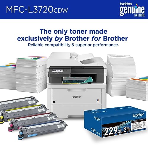 BROTHER WIRELESS DIGITAL COLOR ALL-IN-ONE PRINTER MFC-L3720CDW - WHITE - Like New