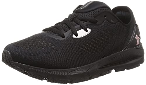 Under Armour Women's HOVR Sonic 5 Running Shoe Black/Metallic Rose Gold Size 10 - Like New
