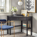 Silkwood Studio Ellen Wood Small Corner Desk ARUSFY2HMDGE5 - Black Finis - Like New