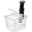 HOMENOTE SOUS VIDE CONTAINER 12 QUART UNIVERSAL COLLAPSIBLE HINGED LID CLEAR - Brand New
